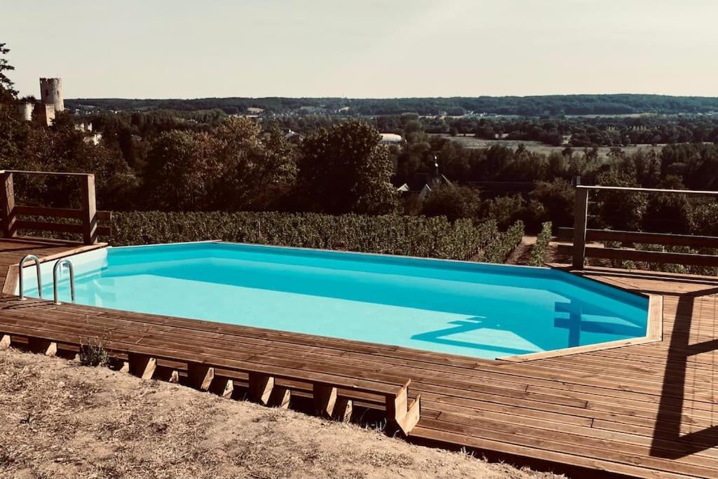 Maison Vue Panoramique Depuis Le Coteau De Chinon Exterior photo